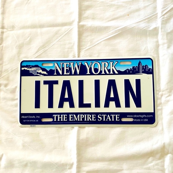 License plate Italian New York ! BRAND NEW - Picture 4 of 7